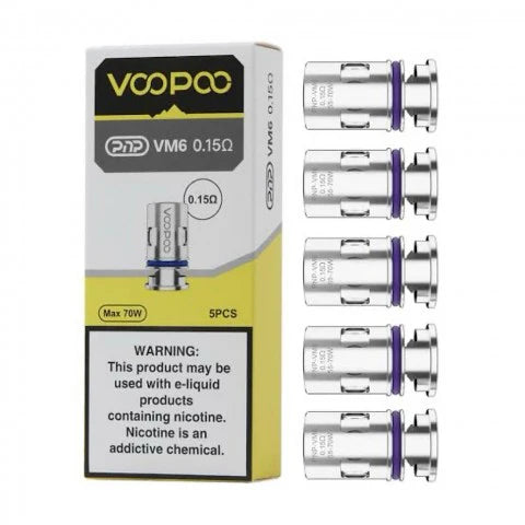 Voopoo PnP VM6 Coil 0.15ohm - price in Pakistan, Smokes Hub