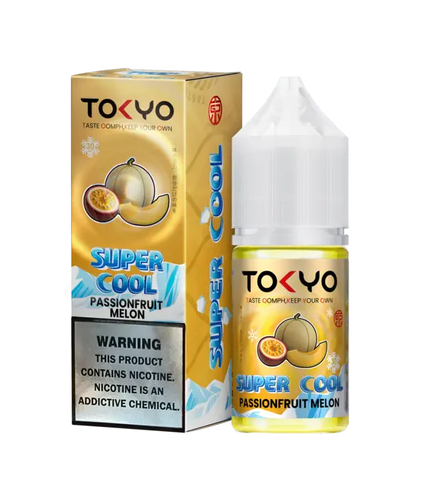 Tokyo Super Cool Passion Fruit Melon Nic Salt E-Liquid 30ml - vape flavour, price in Pakistan, Smokes Hub