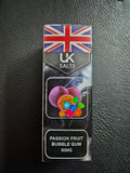 Uk Salts Passion Fruit Bubble Gum 30ml