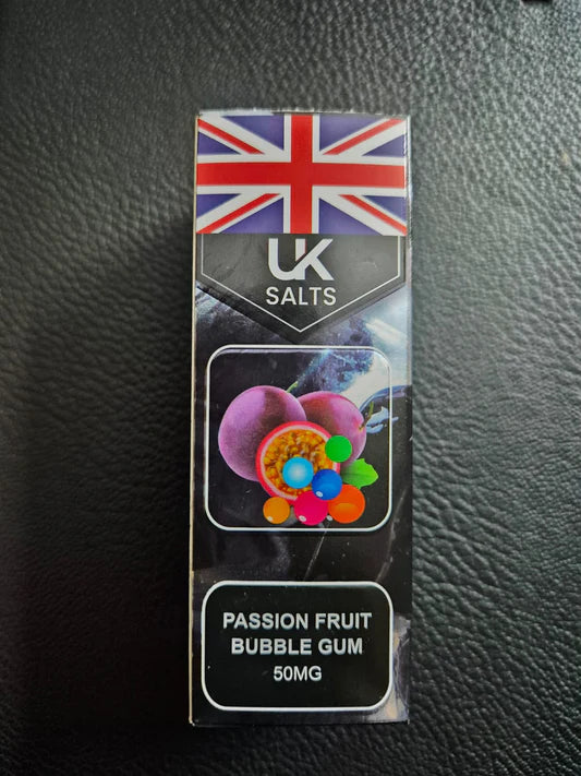 Uk Salts Passion Fruit Bubble Gum 30ml