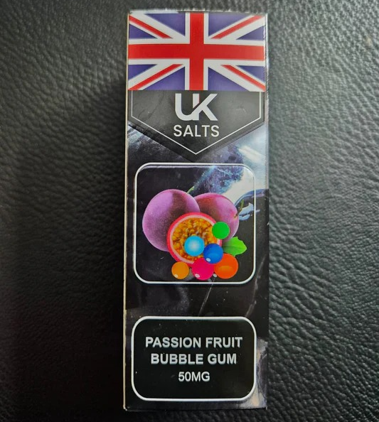 UK Salt Passion Fruit Bubblegum Nic Salt 30ml - vape flavour, price in Pakistan, Smokes Hub